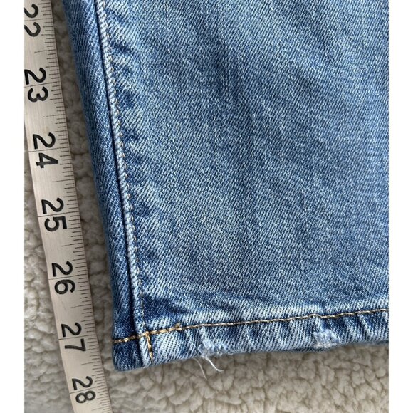 Old Navy Womens High Rise Curvy O.G. Straight Denim Cotton Blend Blue Jeans 10 - Picture 9 of 10